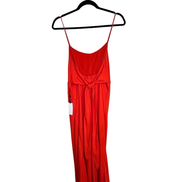 ASTR the Label Red Charisma Fitted Mermaid Style Crepe Tie Back Dress Romantic - Picture 12 of 14